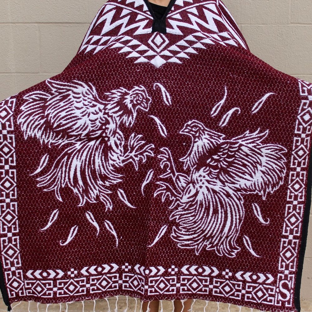 Gallos poncho Rooster Poncho Gaban Poncho Jorongo